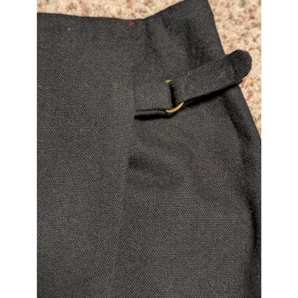 Worthington Vintage Wool Blend Black Fringe Hem Southwest Striped Wrap Skirt 10 - Picture 10 of 10